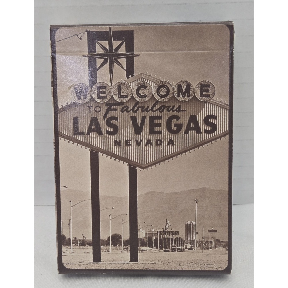 Carta Mundi Las Vegas History Playing Cards Deck Vintage Style Complete 52 Cards